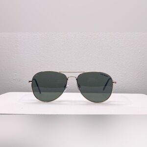 Steve Madden Aviator Sunglasses Gold frame black lens mens womens preowned